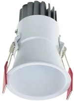 Σποτ Χωνευτό S073 Φ5,5x9,1cm Led 480Lm 6W 3000K White Στρόγγυλο