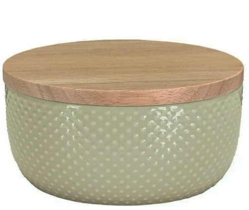 Βάζο Για Βαμβάκι Dotty 13,3x8,5cm Reed Green Kleine Wolke Πηλός