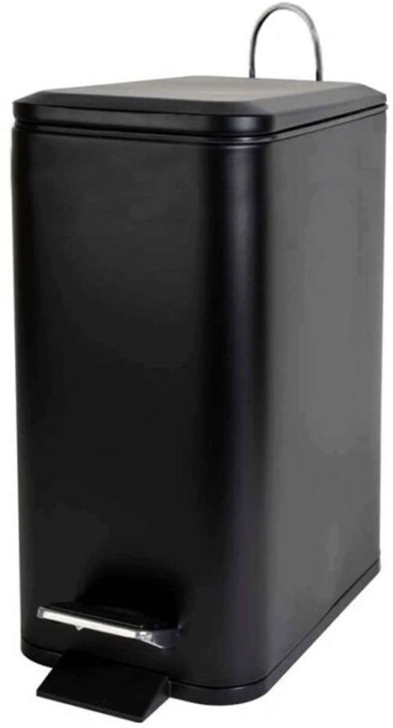 Κάδος Απορριμμάτων Erik 05393.001 5Lt Black Μέταλλο