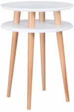 Τραπεζάκι Ufo White Φ45Χ61 cm