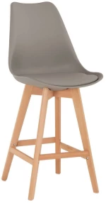 Σκαμπό Μπαρ Vegas HM8000.30 47x58x107cm Grey-Natural