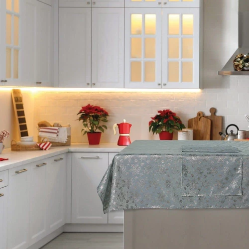 Τραπεζομάντηλο Christmas 0714 Grey-Silver Das Home 140X220