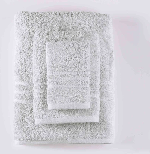 Πετσέτα Σετ Aria 6 Light Grey 3τμχ. Ρυθμός Σετ Πετσέτες 100% Βαμβάκι
