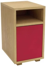Κομοδίνο Slim SLIMBST12 30x40x52,5cm Red