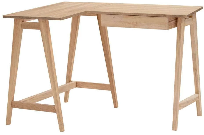 Γραφείο Luka Αριστερή Γωνία LUKASLOFVENASH 115x50x75cm Natural