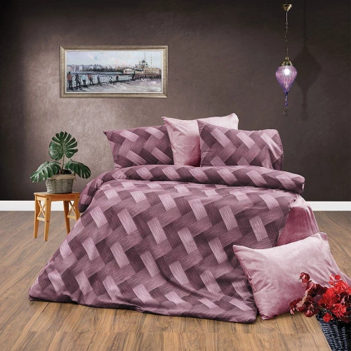 Παπλωματοθήκη Αλκμήνη 453 Mauve DimCol Μονό 160x240cm Βαμβάκι-Πολυέστερ
