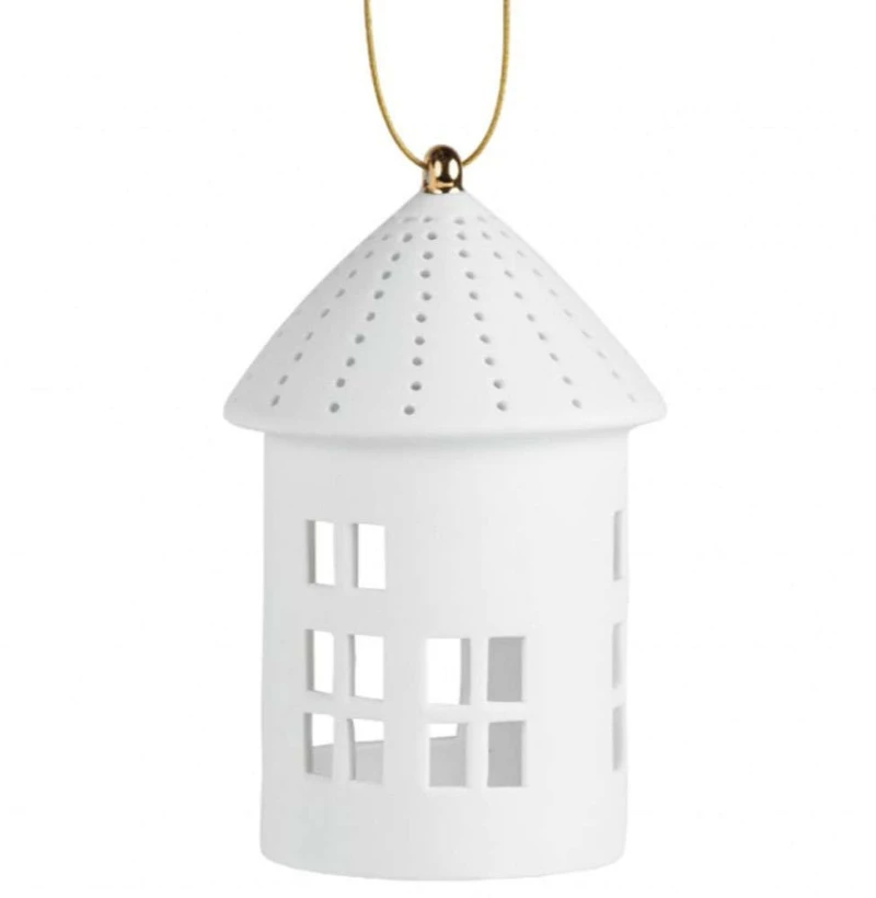 Στολίδι Χριστουγεννιάτικο Lighthouse RD0090681 7,3x12cm White-Gold Raeder