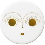 Σουβέρ Goldy RD0051255 Φ10cm White-Gold Raeder Πορσελάνη