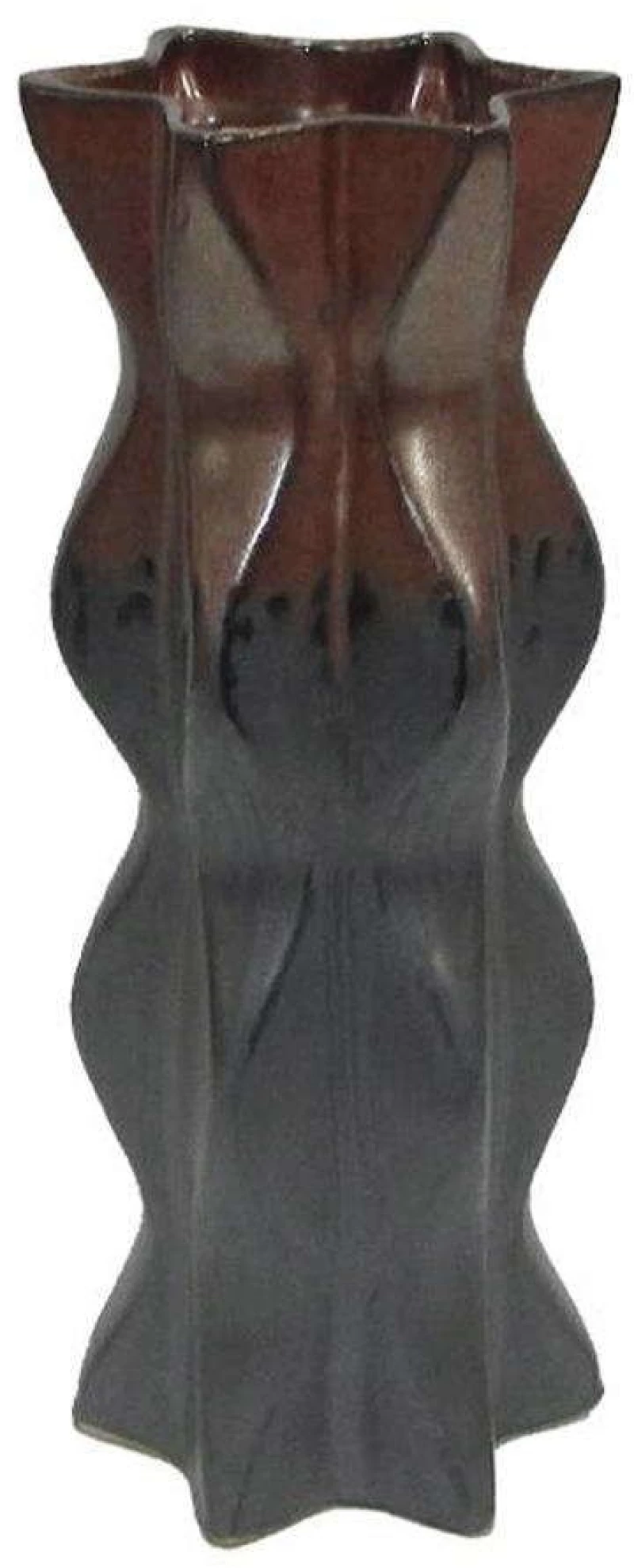 Κηροπήγιο Κεραμικό 003-223-080 12,5x12x32,5cm Grey-Brown Κεραμικό