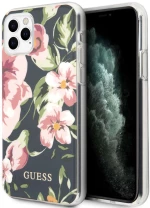 Θήκη Προστασίας iPhone 11 Pro Max "Flower Collection" GUHCN65IMLFL03 Navy Guess