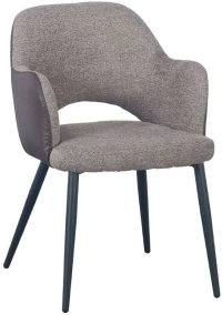 Πολυθρόνα Ascot 03-1064 60x63,5x79cm Dark Brown Μέταλλο,Ύφασμα