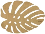 Σουπλά Monstera (Σετ 4Τμχ) 790PYN1121 36x36cm Honey Hermia Ξύλο