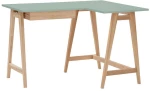 Γραφείο Luka S Δεξιά Γωνία LUKAROFSASH17 115x50x75cm Natural-Sage Green