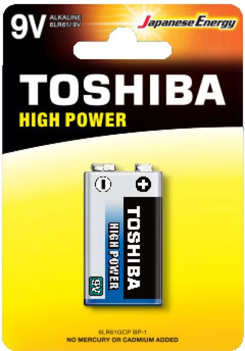 ΜΠΑΤΑΡΙΑ TOSHIBA 6LF22G (9V) ALKALINE ΠΛΑΚΕ (#448.1.589215)