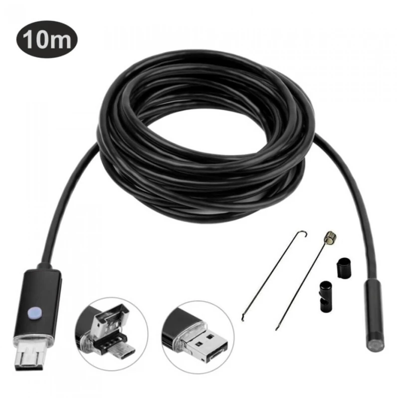 Ενδοσκοπική Κάμερα Αδιάβροχη IP67 10m 7mm για Κινητό Android και Υπολογιστή AN99