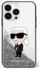 Karl Lagerfeld Ikonik Case Choupette Θήκη προστασίας από Liquid σιλικόνη – iPhone 11 Clear / Silver Glitter #KLHCN61LKCNSK