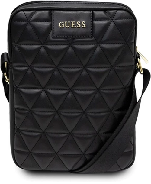 Guess Quilted Tablet Bag 10" (Black)