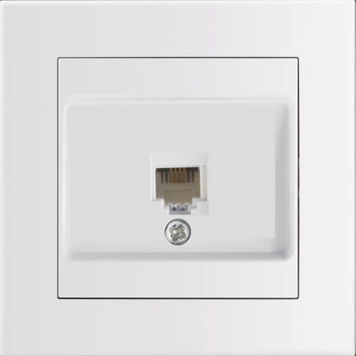 Entac arnold recessed wall lan socket cat5 white