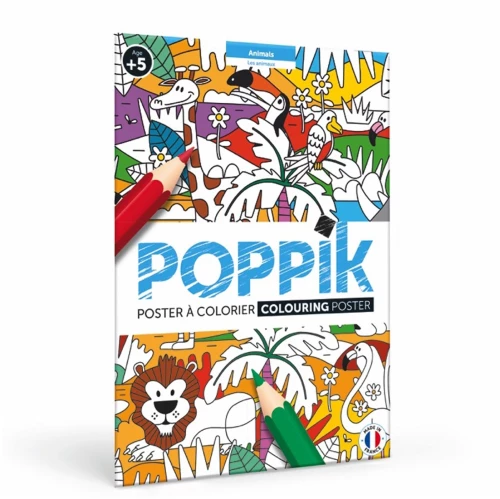 Colouring Poster - Ζώα - Poppik