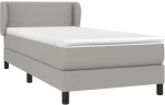 ΚΡΕΒΑΤΙ BOXSPRING ΜΕ ΣΤΡΩΜΑ ΑΝΟΙΧΤΟ ΓΚΡΙ 90X200 ΕΚ. ΥΦΑΣΜΑΤΙΝΟ 3126133