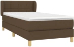ΚΡΕΒΑΤΙ BOXSPRING ΜΕ ΣΤΡΩΜΑ ΣΚΟΥΡΟ ΚΑΦΕ 90X200 ΕΚ. ΥΦΑΣΜΑΤΙΝΟ 3126776