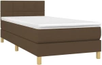 ΚΡΕΒΑΤΙ BOXSPRING ΜΕ ΣΤΡΩΜΑ ΣΚΟΥΡΟ ΚΑΦΕ 90X200 ΕΚ. ΥΦΑΣΜΑΤΙΝΟ 3140588