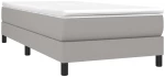 ΚΡΕΒΑΤΙ BOXSPRING ΜΕ ΣΤΡΩΜΑ ΑΝΟΙΧΤΟ ΓΚΡΙ 90X200 ΕΚ. ΥΦΑΣΜΑΤΙΝΟ 3144045