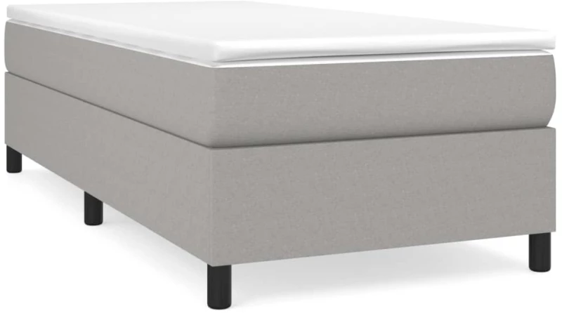 ΚΡΕΒΑΤΙ BOXSPRING ΜΕ ΣΤΡΩΜΑ ΑΝΟΙΧΤΟ ΓΚΡΙ 90X200 ΕΚ. ΥΦΑΣΜΑΤΙΝΟ 3144391