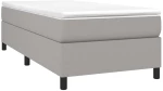 ΚΡΕΒΑΤΙ BOXSPRING ΜΕ ΣΤΡΩΜΑ ΑΝΟΙΧΤΟ ΓΚΡΙ 90X200 ΕΚ. ΥΦΑΣΜΑΤΙΝΟ 3144391