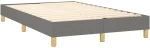 ΚΡΕΒΑΤΙ BOXSPRING ΜΕ ΣΤΡΩΜΑ ΣΚΟΥΡΟ ΓΚΡΙ 120X200 ΕΚ. ΥΦΑΣΜΑΤΙΝΟ 3140442