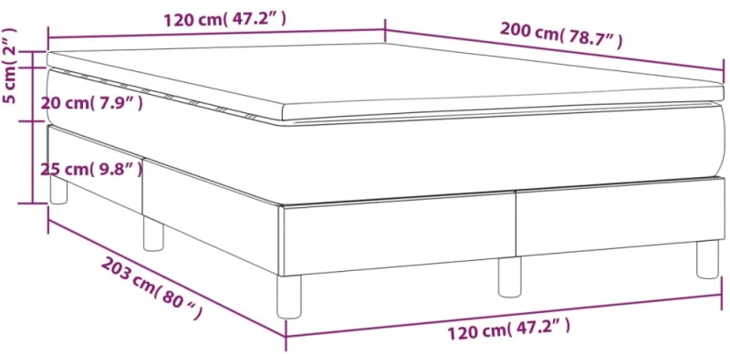 ΚΡΕΒΑΤΙ BOXSPRING ΜΕ ΣΤΡΩΜΑ ΑΝΟΙΧΤΟ ΓΚΡΙ 120X200 ΕΚ. ΥΦΑΣΜΑΤΙΝΟ 3144061