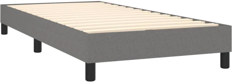 ΚΡΕΒΑΤΙ BOXSPRING ΜΕ ΣΤΡΩΜΑ ΣΚΟΥΡΟ ΓΚΡΙ 100X200 ΕΚ. ΥΦΑΣΜΑΤΙΝΟ 3129610