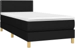 ΚΡΕΒΑΤΙ BOXSPRING ΜΕ ΣΤΡΩΜΑ & LED ΜΑΥΡΟ 80X200 ΕΚ. ΥΦΑΣΜΑΤΙΝΟ 3133591
