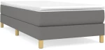 ΚΡΕΒΑΤΙ BOXSPRING ΜΕ ΣΤΡΩΜΑ ΣΚΟΥΡΟ ΓΚΡΙ 80X200 ΕΚ. ΥΦΑΣΜΑΤΙΝΟ 3144128