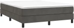 ΚΡΕΒΑΤΙ BOXSPRING ΜΕ ΣΤΡΩΜΑ ΣΚΟΥΡΟ ΓΚΡΙ 140X200 ΕΚ. ΒΕΛΟΥΔΙΝΟ 3144334