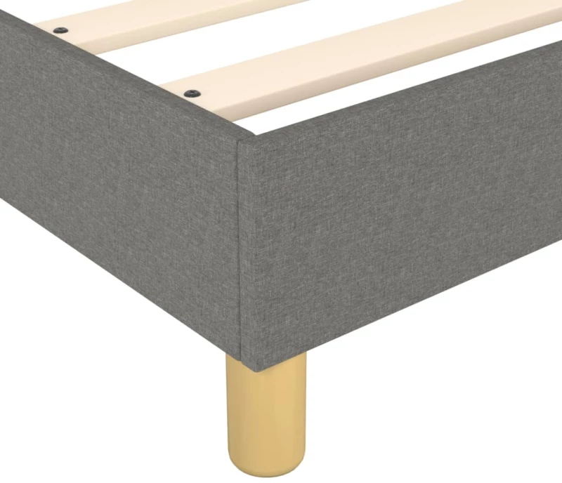 ΚΡΕΒΑΤΙ BOXSPRING ΜΕ ΣΤΡΩΜΑ ΣΚΟΥΡΟ ΓΚΡΙ 100X200 ΕΚ. ΥΦΑΣΜΑΤΙΝΟ 3144499