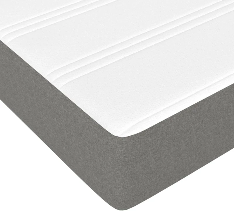 ΚΡΕΒΑΤΙ BOXSPRING ΜΕ ΣΤΡΩΜΑ ΣΚΟΥΡΟ ΓΚΡΙ 100X200 ΕΚ. ΥΦΑΣΜΑΤΙΝΟ 3144499
