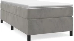 ΚΡΕΒΑΤΙ BOXSPRING ΜΕ ΣΤΡΩΜΑ ΑΝΟΙΧΤΟ ΓΚΡΙ 90X190 ΕΚ. ΒΕΛΟΥΔΙΝΟ 3144651