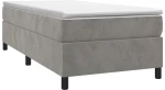 ΚΡΕΒΑΤΙ BOXSPRING ΜΕ ΣΤΡΩΜΑ ΑΝΟΙΧΤΟ ΓΚΡΙ 90X190 ΕΚ. ΒΕΛΟΥΔΙΝΟ 3144651