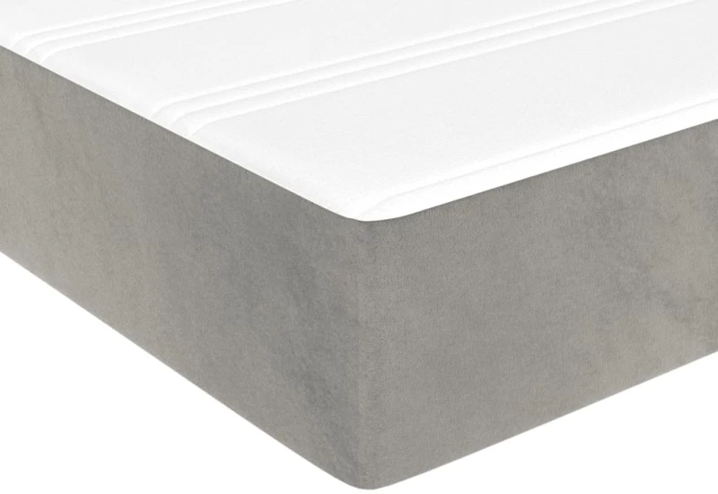 ΚΡΕΒΑΤΙ BOXSPRING ΜΕ ΣΤΡΩΜΑ ΑΝΟΙΧΤΟ ΓΚΡΙ 90X190 ΕΚ. ΒΕΛΟΥΔΙΝΟ 3144651