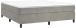 ΚΡΕΒΑΤΙ BOXSPRING ΜΕ ΣΤΡΩΜΑ ΑΝΟΙΧΤΟ ΓΚΡΙ 180X200 ΕΚ. ΒΕΛΟΥΔΙΝΟ 3144693
