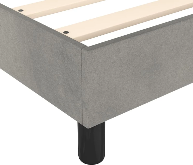 ΚΡΕΒΑΤΙ BOXSPRING ΜΕ ΣΤΡΩΜΑ ΑΝΟΙΧΤΟ ΓΚΡΙ 180X200 ΕΚ. ΒΕΛΟΥΔΙΝΟ 3144693