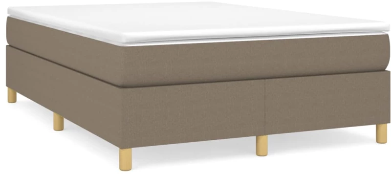 ΚΡΕΒΑΤΙ BOXSPRING ΜΕ ΣΤΡΩΜΑ TAUPE 140X200 ΕΚ. ΥΦΑΣΜΑΤΙΝΟ 3144526