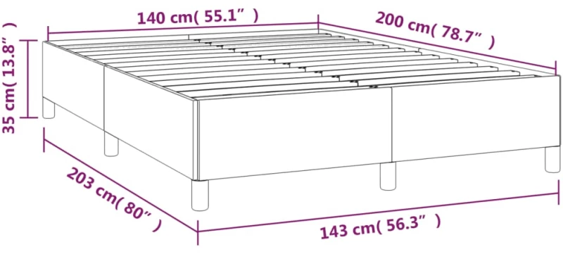 ΚΡΕΒΑΤΙ BOXSPRING ΜΕ ΣΤΡΩΜΑ TAUPE 140X200 ΕΚ. ΥΦΑΣΜΑΤΙΝΟ 3144526