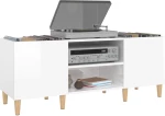 ΔΙΣΚΟΘΗΚΗ ΓΥΑΛΙΣΤΕΡΗ ΛΕΥΚΗ 121X38X48 ΕΚ. ΑΠΟ ΕΠΕΞΕΡΓΑΣΜΕΝΟ ΞΥΛΟ 831927