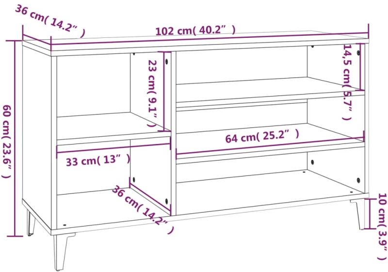 ΠΑΠΟΥΤΣΟΘΗΚΗ ΚΑΠΝΙΣΤΗ ΔΡΥΣ 102X36X60 ΕΚ. ΑΠΟ ΕΠΕΞΕΡΓΑΣΜΕΝΟ ΞΥΛΟ 819753