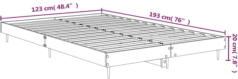 ΠΛΑΙΣΙΟ ΚΡΕΒΑΤΙΟΥ ΚΑΠΝΙΣΤΗ ΔΡΥΣ 120X190 ΕΚ. ΕΠΕΞΕΡΓΑΣΜΕΝΟ ΞΥΛΟ 832298