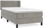 ΚΡΕΒΑΤΙ BOXSPRING ΜΕ ΣΤΡΩΜΑ ΑΝΟΙΧΤΟ ΓΚΡΙ 90X200 ΕΚ. ΒΕΛΟΥΔΙΝΟ 3130997