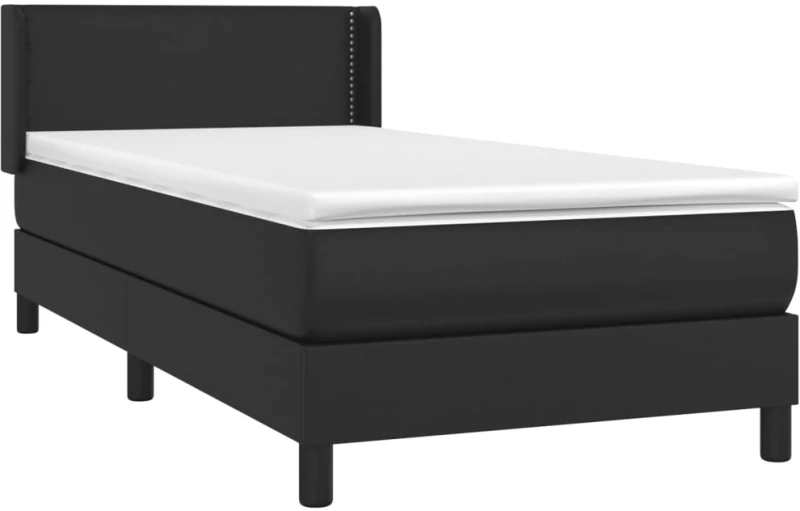 ΚΡΕΒΑΤΙ BOXSPRING ΜΕ ΣΤΡΩΜΑ ΜΑΥΡΟ 90X190ΕΚ. ΑΠΟ ΣΥΝΘΕΤΙΚΟ ΔΕΡΜΑ 3130691