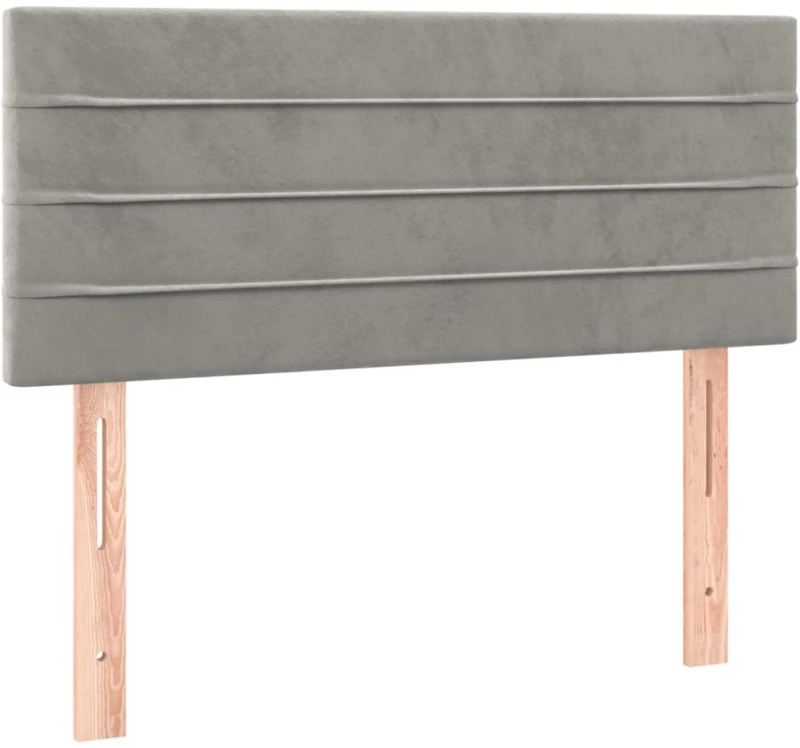 ΚΡΕΒΑΤΙ BOXSPRING ΜΕ ΣΤΡΩΜΑ ΑΝΟΙΧΤΟ ΓΚΡΙ 90X190 ΕΚ. ΒΕΛΟΥΔΙΝΟ 3130991